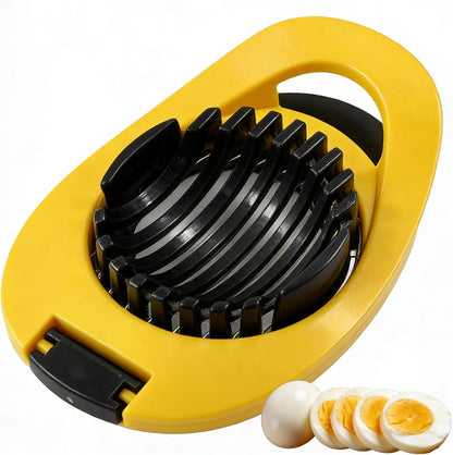 NOVANO Egg Slicer for Hard Boiled Eggs, Stainless Steel Wire Egg Cutter, Egg Salad Maker ，Kitchen Gadget for Eggs, Avocado, Strawberry, kiwi fruit