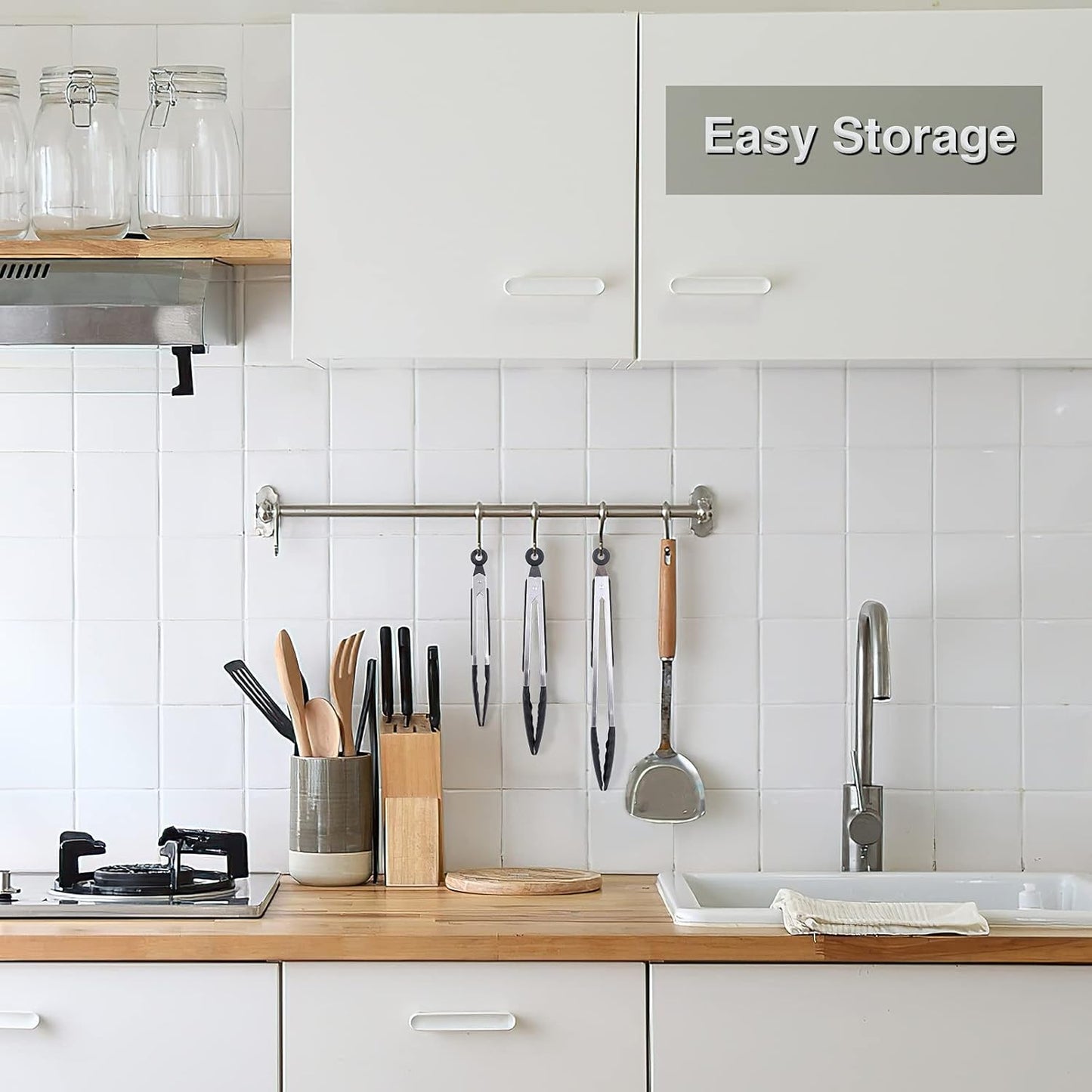 Kitchen Tongs Set of 3, Cooking Tongs with Silicone Tips, Non-Stick Non-Scratch Heat Resistant Tongs for Grilling Cooking BBQ Salad Serving (Multicolor, 7/9/12 Inch)