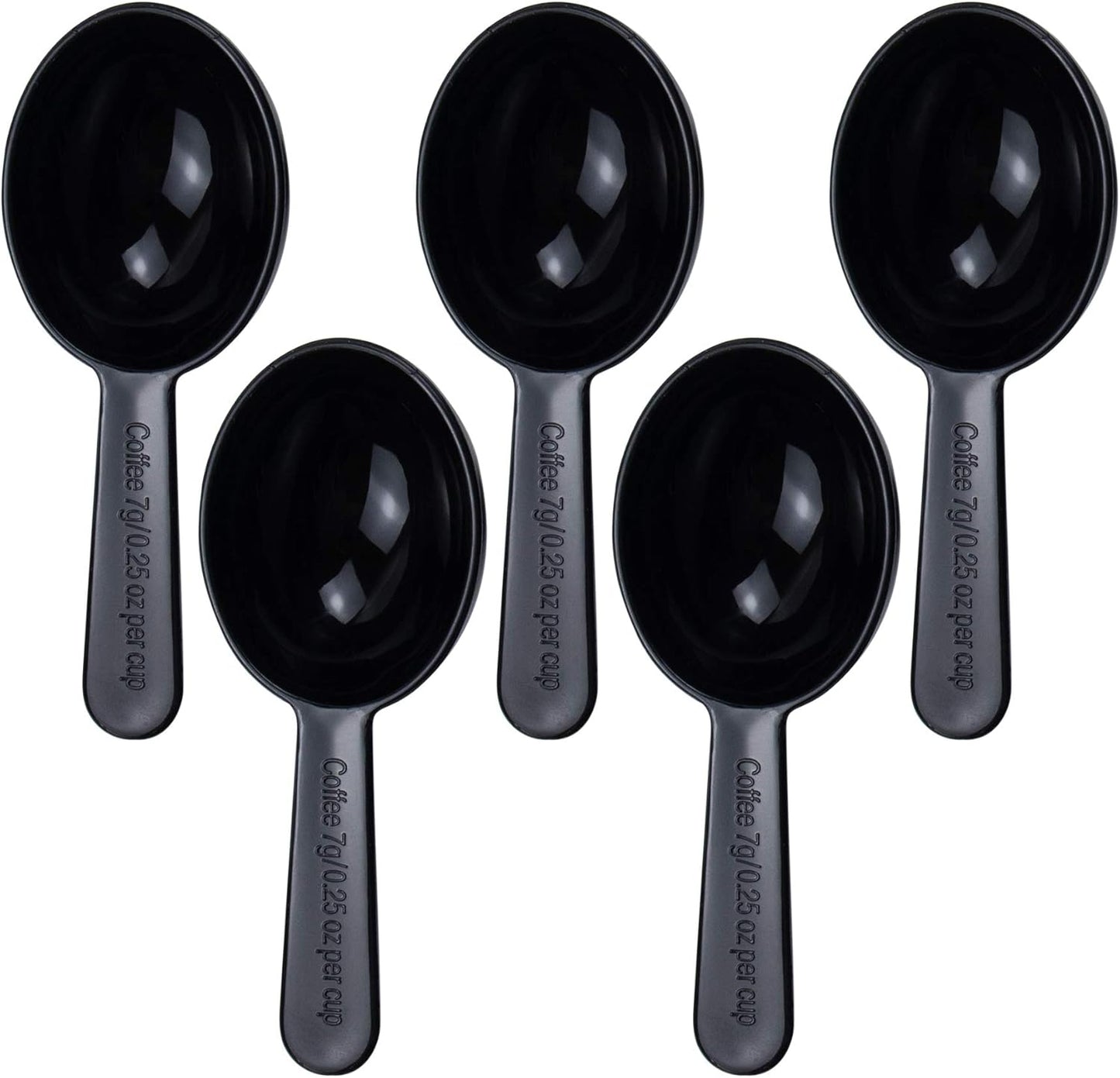AUEAR, 5 Pack Tablespoon Coffee Scoop Plastic Measuring for Milk Powder Fruit Seed Spices