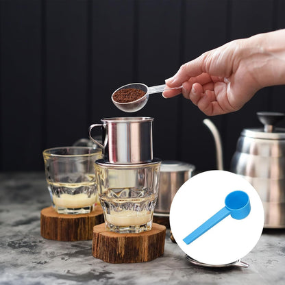 uxcell Measuring Spoons, Plastic Coffee Scoops Teaspoon for Coffee Bean Spices Sugar Salt Powder Pink