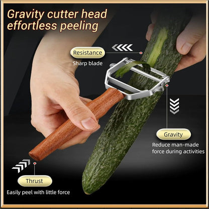 Vegetable Peeler Sharp Stainless Steel Blades for Veggie Potato Sugarcane Pumpkin Papaya Peeling Tool