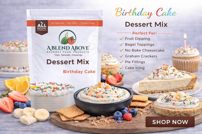 A Blend Above Banana Cream No-Bake Dessert Mix, 3 Pack, No-Bake Cheesecake, Fruit Dip, Dessert Mix, Bagel Topping, Frosting, Cheesecake Filling, Quick and Easy to Make, Makes 16 Ounces, Cream Cheese,
