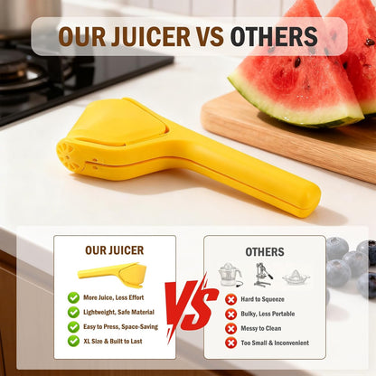 Stainless Steel Manual Juicer Citrus, Lemon Squeezer, Fruit Juicer Lime Press Metal, Professional Hand Juicer Kitchen Tool Bar Juicer for Bartender Accessories