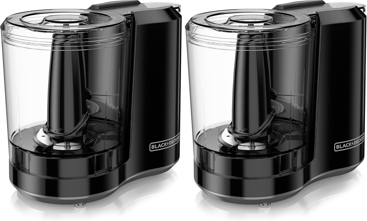 BLACK+DECKER 1.5-Cup Electric Food Chopper, One Touch Pulse, 150W Motor, Stay-Sharp Blade, Dishwasher Safe