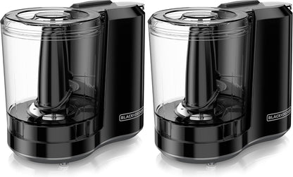 BLACK+DECKER 1.5-Cup Electric Food Chopper, One Touch Pulse, 150W Motor, Stay-Sharp Blade, Dishwasher Safe