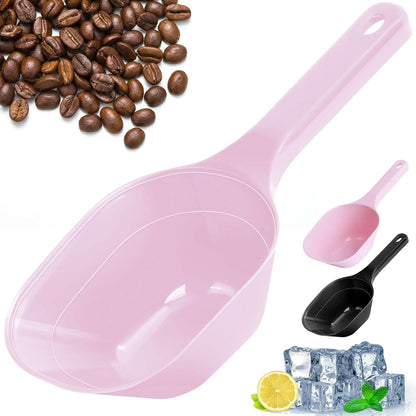 Dog-Cat Food-Scoop Measuring-Cup,1 Cup Capacity Versatile Plastic Pet Food Scoop with Measuring Lines 1 Cup and 1/2 Cup for Precise Portion Control (2, Blue and Pink)