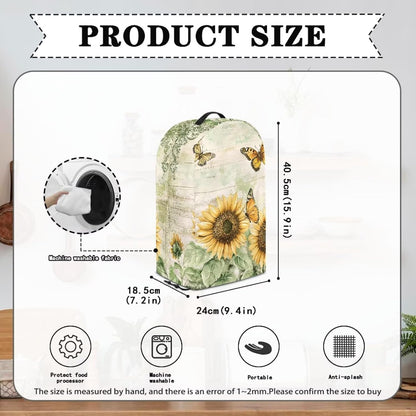 Coffee Pastry Blender Dust Cover with Drawstring Field Stand Mixer or Coffee Maker Cover Anti Fingerprint Polyester Appliance for Home Kitchen Decor