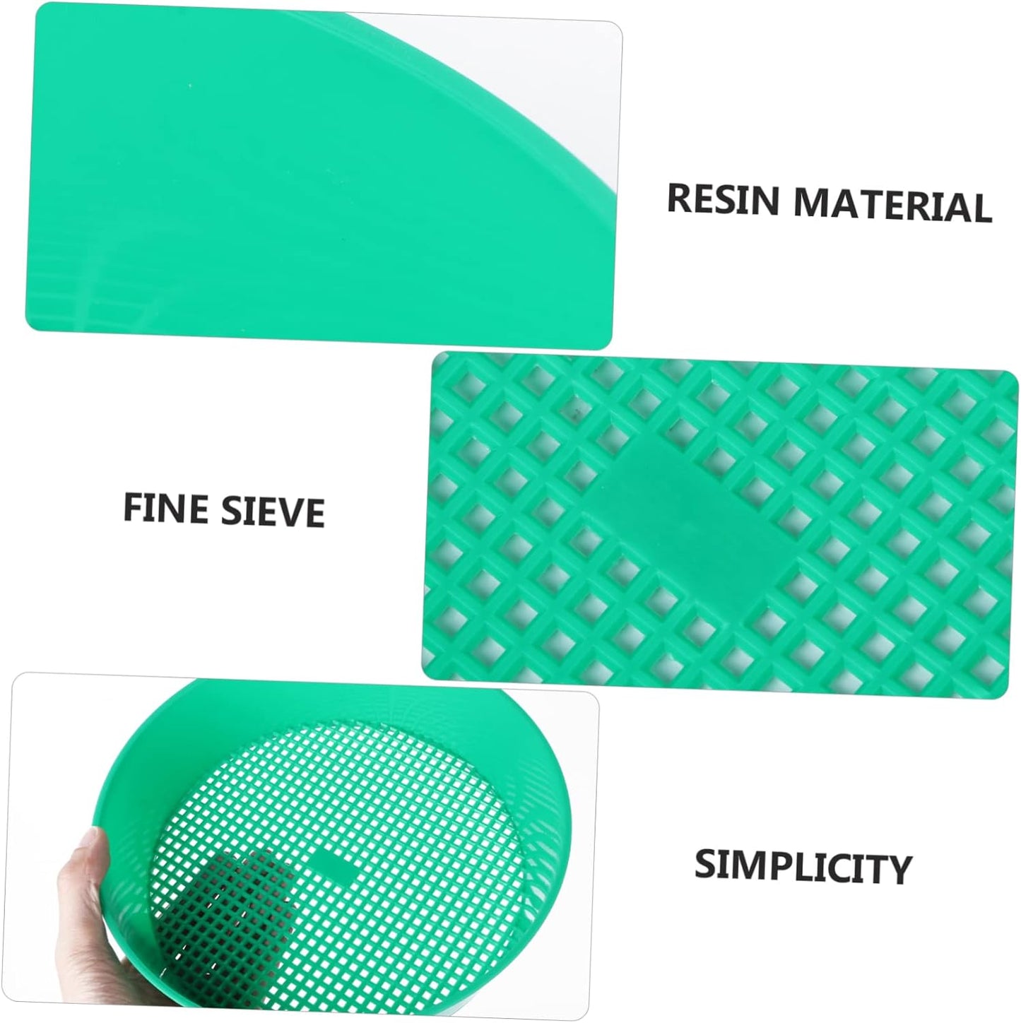 Bonsai Tools DIY Tools Mining Sand Sifter Mesh Filter Sifter Plastic Sand Grader Dispenser Gardening Supplies Stone Riddle Plastic Sieve Light