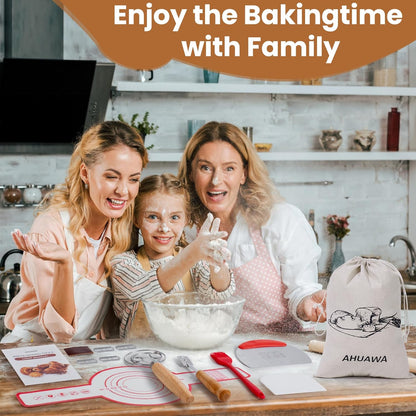 Bread Making Tools with Danish Dough Whisk Set, Sourdough Bread Scoring Tool & Baking Supplies - Bread Lame, Silicone Baking Sling, Bread Bag & More, Bread Baking Supplies