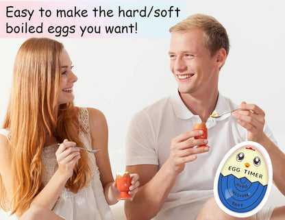 Lasubst Egg Timer for Boiling Eggs that Changes Color When Done, Tricolor