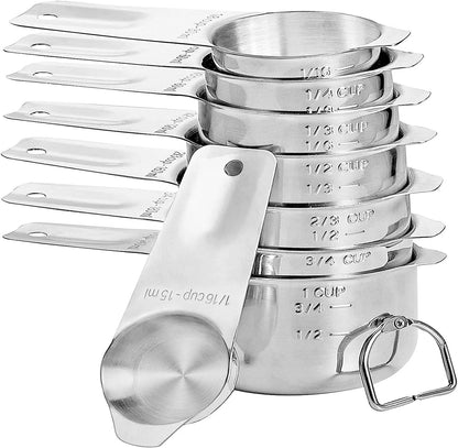 DOTINGHUX Plastic Measuring Spoons 8-Piece,Assorted Colors