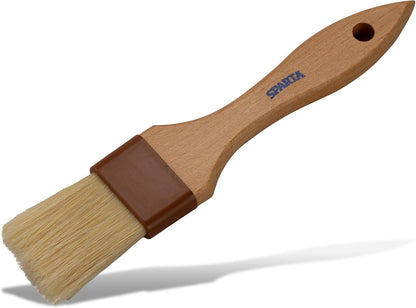 SPARTA Kitchen Basting Brush – 4037300 Basting Brush for Cooking Flat Boar Bristle Brush, Hardwood Handle for Kitchens, Restaurants, Catering, High Heat Food Prep, 1.5in