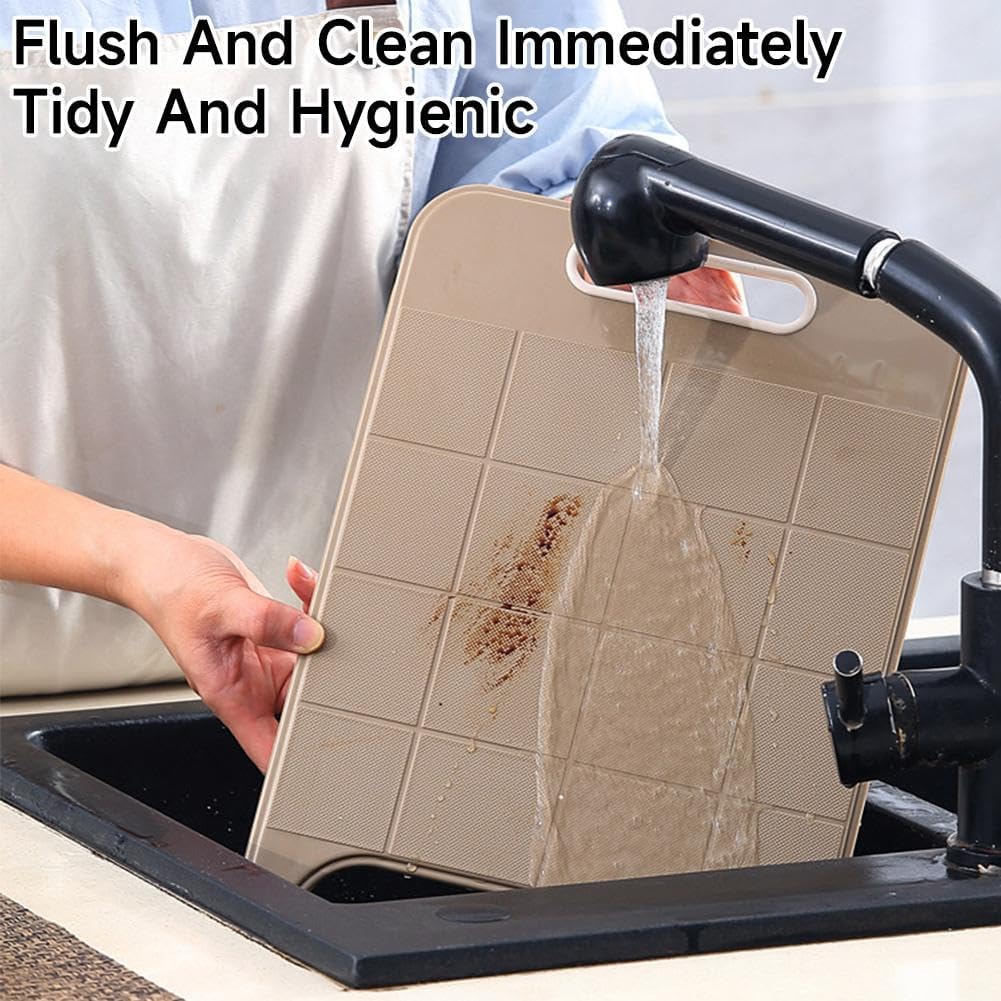 Multifunctional Over the Sink Cutting Board with Strainer Basket, Kitchen Prep Station for Vegetable Fruit Meat, Space Saving Chopping Block for RV Camping and Home Kitchen (White)