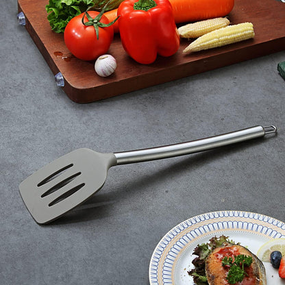 Berglander Skimmer, Non-stick Silicone Strainer, Kitchen Cooking Skimmers For Non-Stick Cookware, Dishwasher Safe, Easy to Clean
