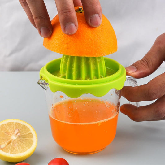 Citrus Orange Juicer, Lemon Manual Hand Squeezer Lime Press Anti-Slip Lid Rotation Reamer with Strainer and Container…