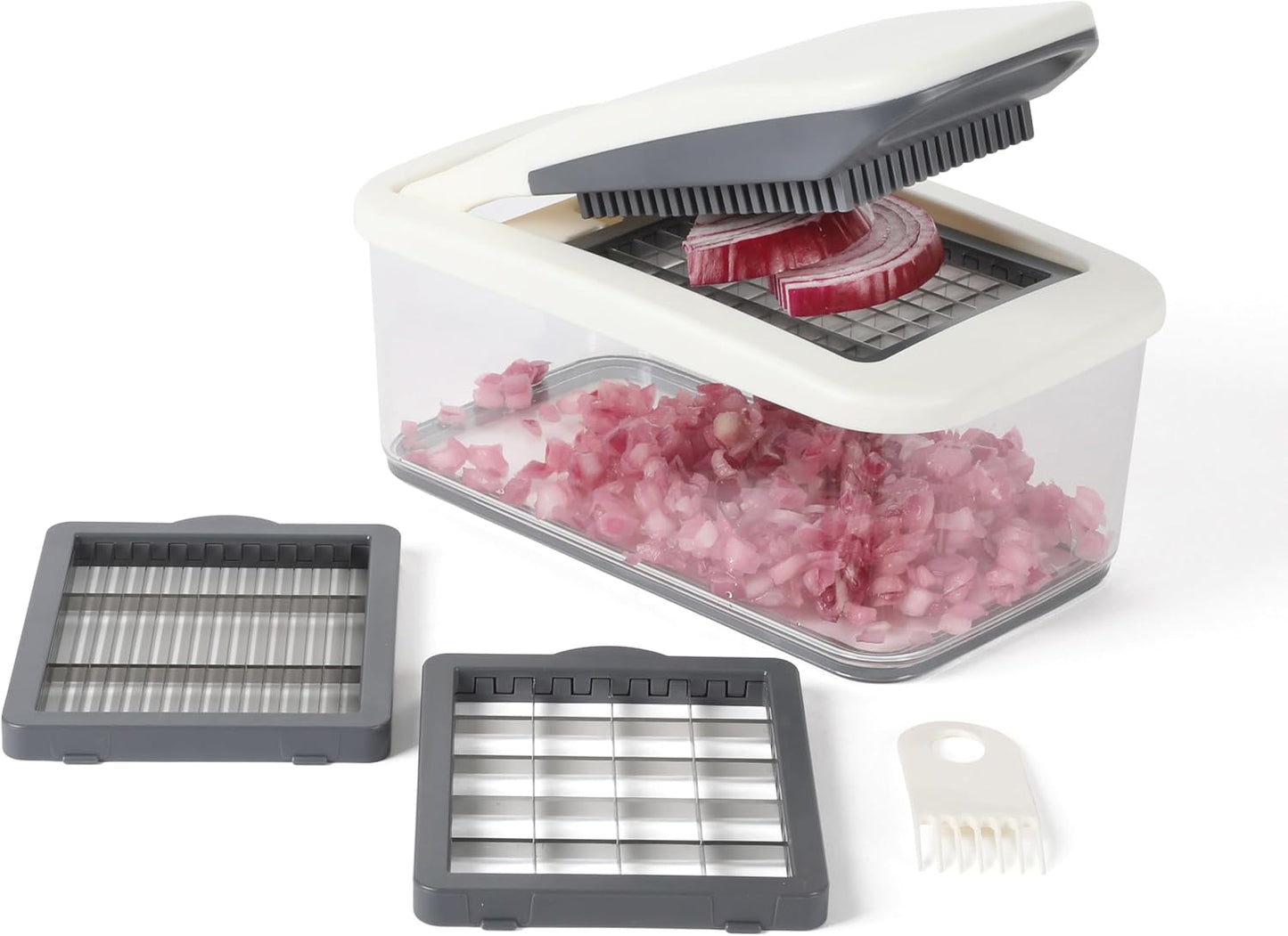 Calphalon Aero 5 in 1 Vegetable Chopper and Dicer, Food Chopper with Container