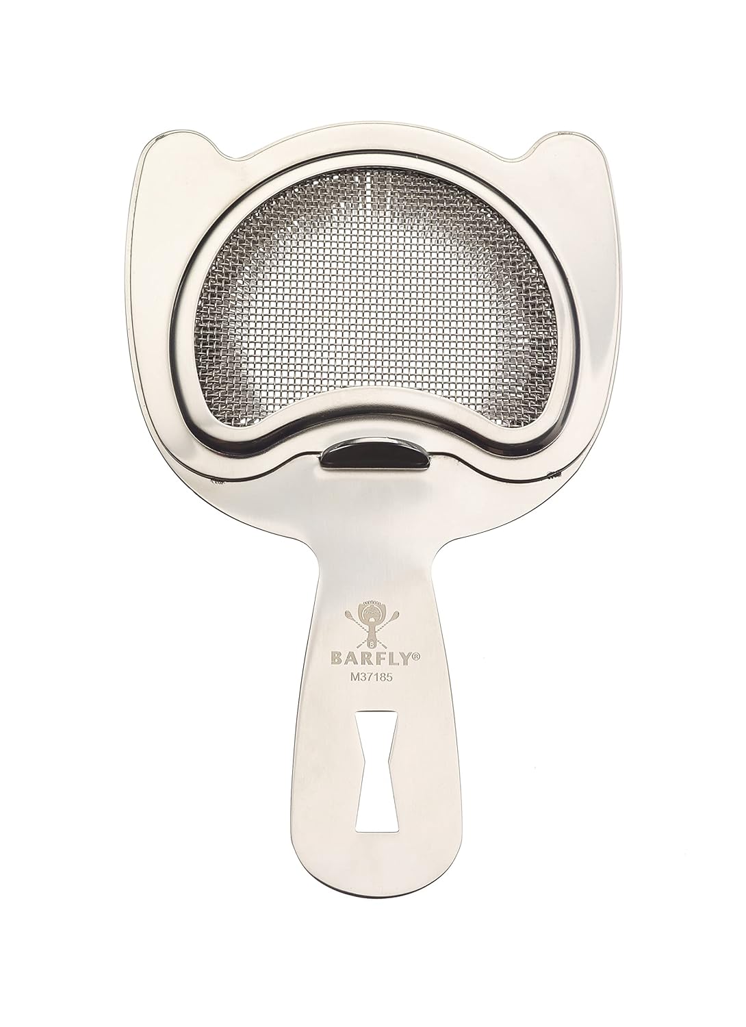 Barfly Fine Mesh Spring Strainer, Black