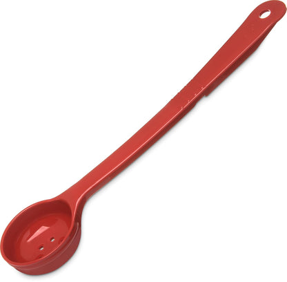 Carlisle FoodService Products 399214 Solid Long Handle Portion Control Spoon, 8 oz, Blue