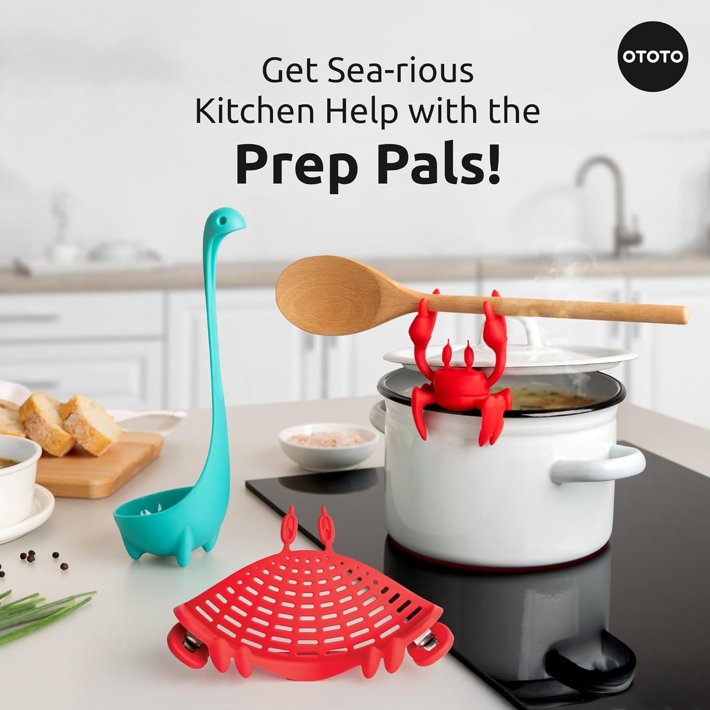 OTOTO The Original Nessie Ladle - Soup Ladle, Cute Gifts, Funny Kitchen Gadgets, Loch Ness design, Cooking Gifts for Mom - Cute and Practical Kitchen Utensils - Unique Gifts for Women