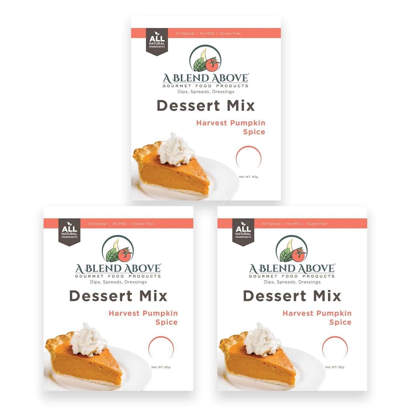 A Blend Above Banana Cream No-Bake Dessert Mix, 3 Pack, No-Bake Cheesecake, Fruit Dip, Dessert Mix, Bagel Topping, Frosting, Cheesecake Filling, Quick and Easy to Make, Makes 16 Ounces, Cream Cheese,