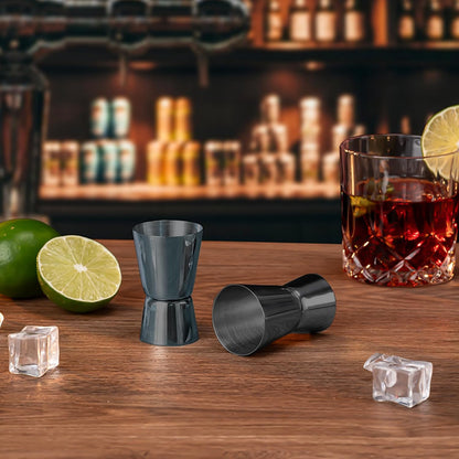 Briout Jigger for Bartending, Double Cocktail Jigger Japanese Premium 304 Stainless Steel Jigger 2 OZ 1 OZ with Measurements Inside