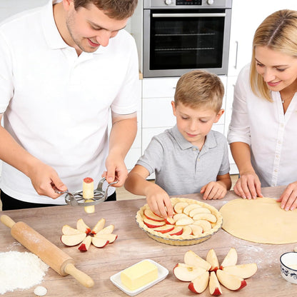 Apple Slicer,8 Blade Extra Large Apple Corer, Heavy Duty Stainless Steel Apple Cutter and Divider，Easy to Use, Time-Saving,Kitchen Tool (8 Blades)