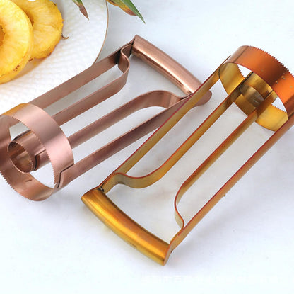 Stainless Steels Pineapple Peeler Corer Cutter Tool Portable Fruit Slicers Kitchen Tool Quick Pineapple Meat Pickers For Home Picnics Party Travel