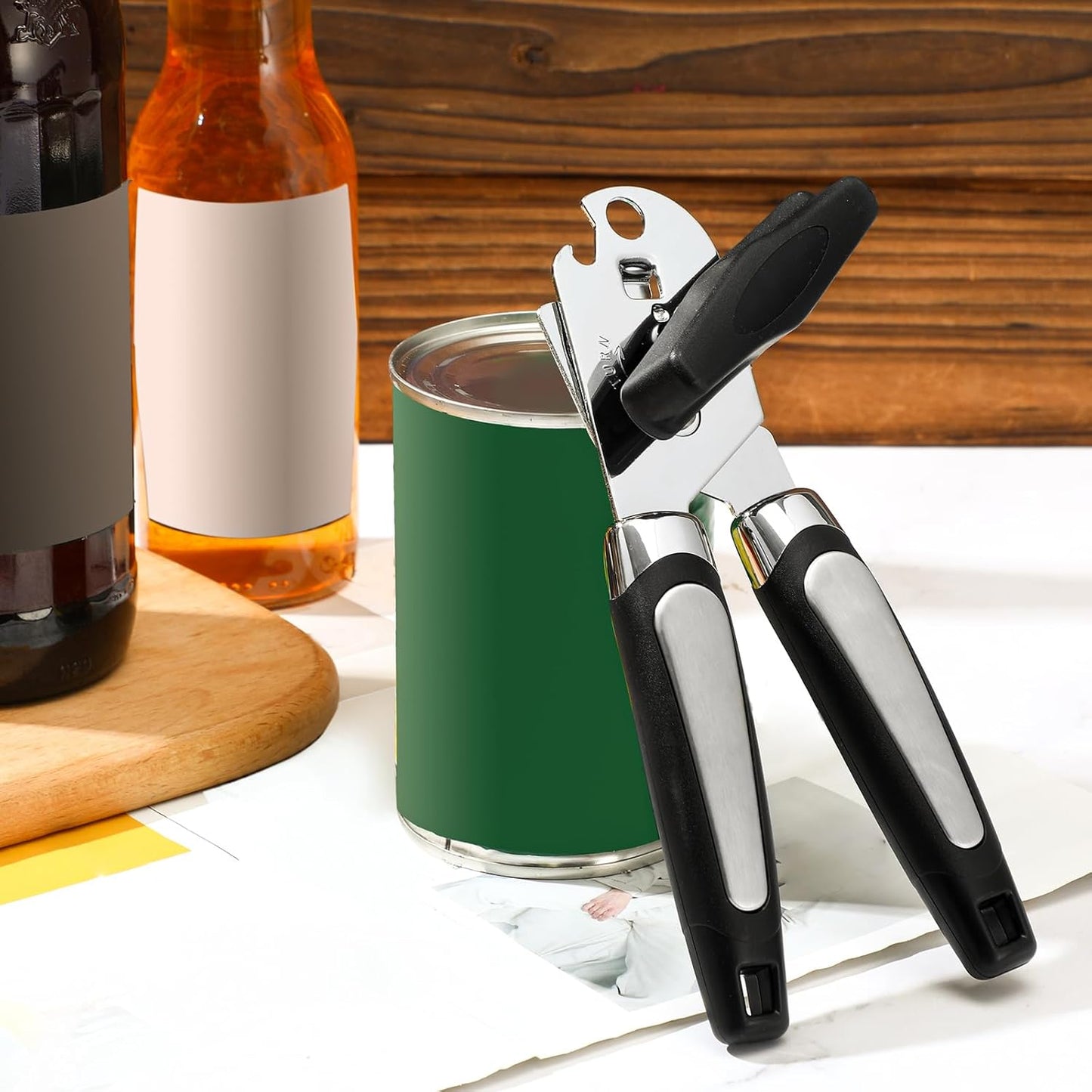 Gisafai 20 Pcs Manual Can Opener Bulk with Sharp Blade Smooth Edge Multifunctional Kitchen Gadget Handheld Openers Large Handheld Knob Can and Bottle Animals for Dorm Kitchen Essentials Gifts