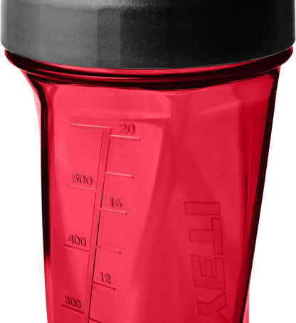 YETI Yonder Helimix Vortex Blender Shaker Bottle Holds up to 20oz | No Blending Ball or Whisk | USA Made | Portable Pre Workout Whey Protein Drink Shaker Cup | Dishwasher Safe, Clear
