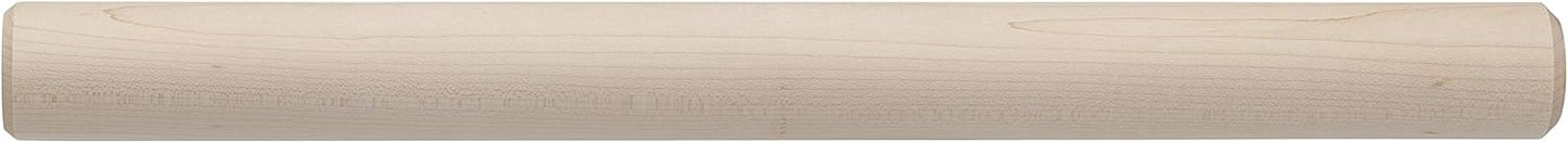 Ateco 20175 French Rolling Pin,20-Inches Long, Made of Solid Maple, Made in Canada