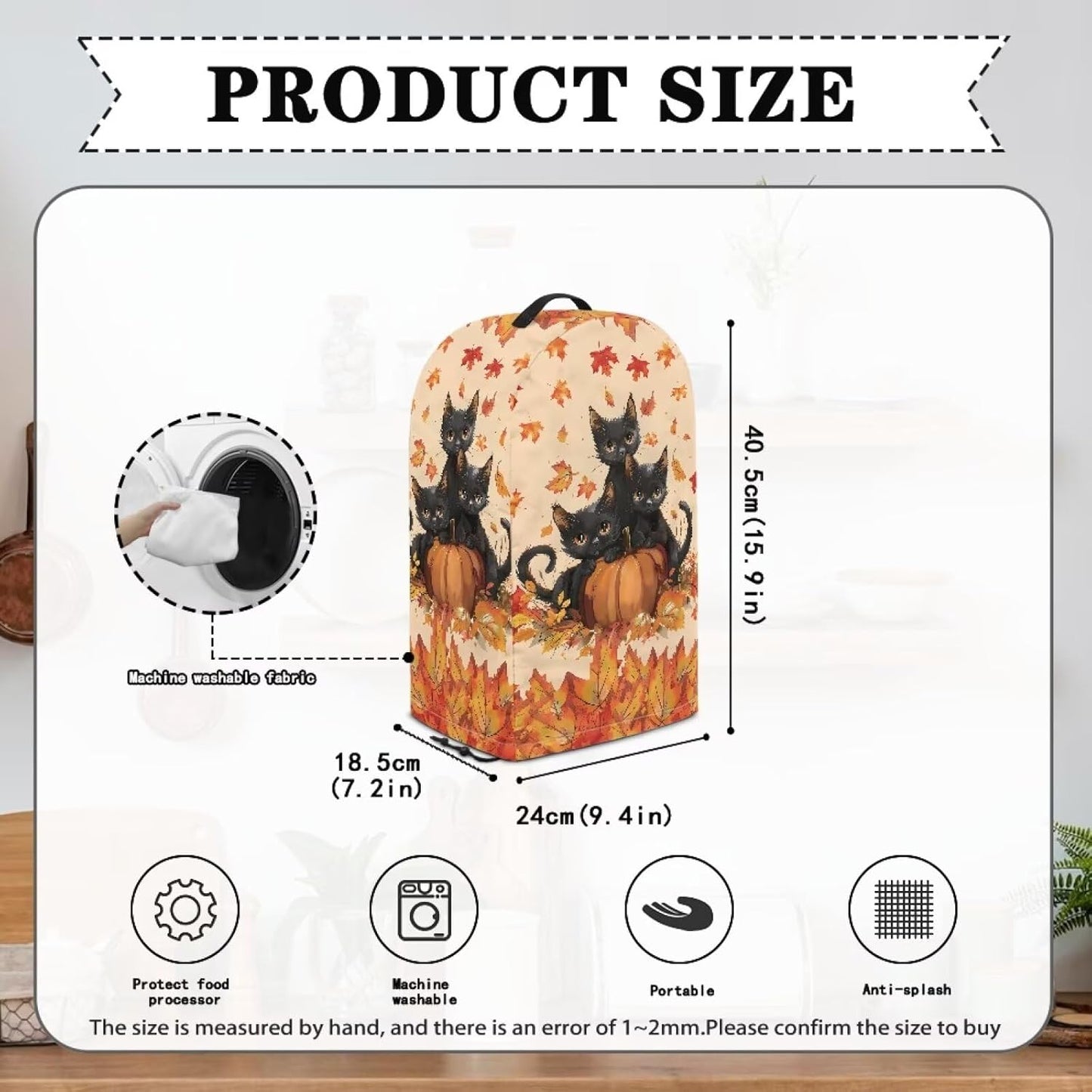 Coffee Pastry Blender Dust Cover with Drawstring Field Stand Mixer or Coffee Maker Cover Anti Fingerprint Polyester Appliance for Home Kitchen Decor