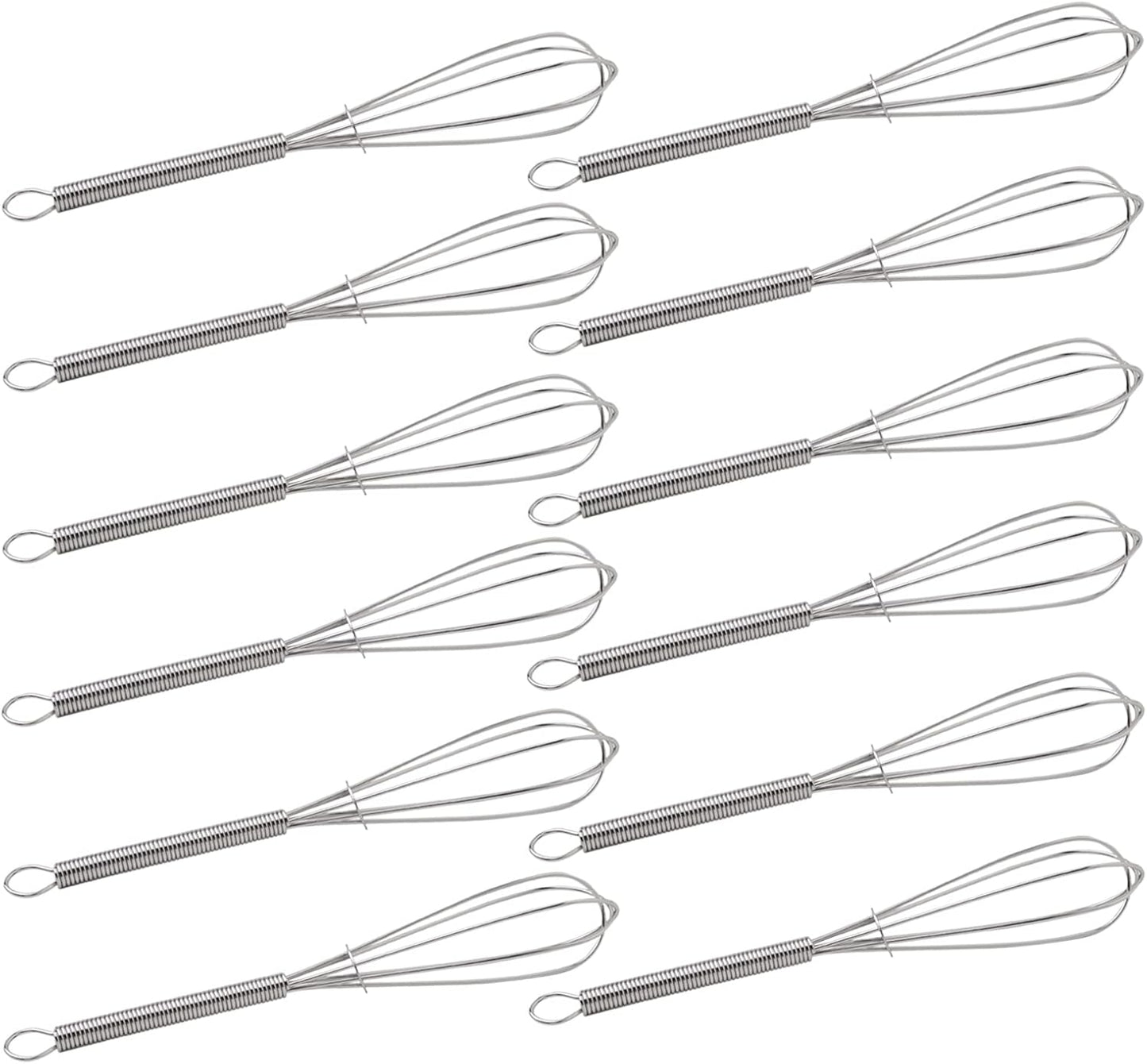 5 Inch Endurance Stainless Steel Mini Whisk/Egg Beater, Set of 12