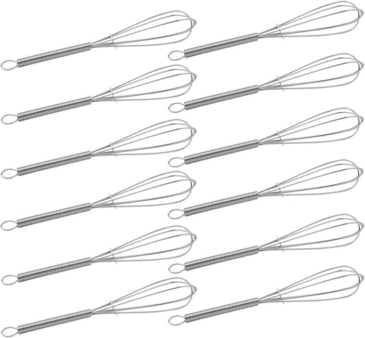 5 Inch Endurance Stainless Steel Mini Whisk/Egg Beater, Set of 12