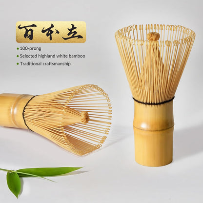 8 Pcs Matcha Whisk Set, Matcha Kit Gifts for Women, Mottled Green