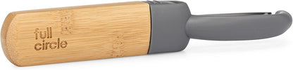 Peel Good Collection Straight Peeler – Bamboo and Stainless Steel Fruit and Vegetable Peeler – Removable Swivel Head - Kitchen Tool for Carrots, Apples, Potatoes and More