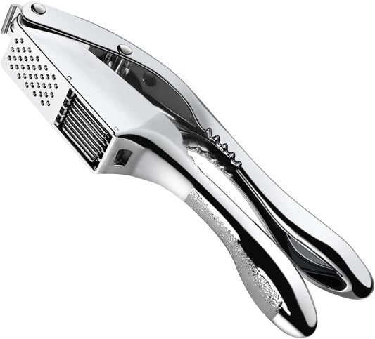 Garlic Press 2 in 1, Stainless Steel Blade, Effortlessly Crush, Slice, and Mince Garlic,with this Versatile Kitchen Tool - Perfect for Home Cooks and Professional Chefs Alike.