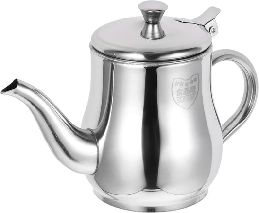 Stainless Steel Oil Container with Strainer Lid Grease Container and Food Strainer for Cooking Oil Storage Filtering 5.51 X 4.33 X 2.67 in