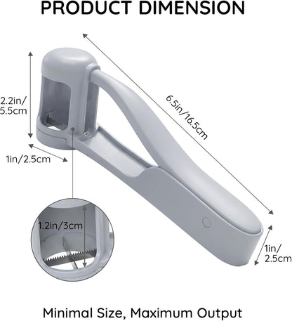 Homnoble Grape Cutter for Toddlers, Stainless Steel Fruit Slicer Tool | Dishwasher Safe Quarter Slicer For Cherry & Tomato, Perfect For Salads, Lunch Boxes & Baby-Led Weaning, Safe Kitchen Gadget