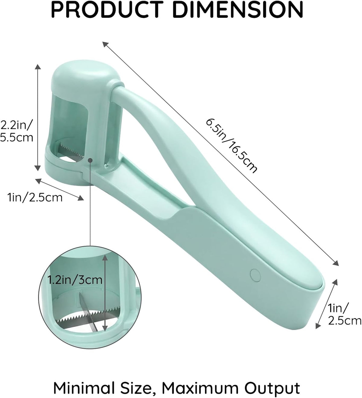 Homnoble Grape Cutter for Toddlers, Stainless Steel Fruit Slicer Tool | Dishwasher Safe Quarter Slicer For Cherry & Tomato, Perfect For Salads, Lunch Boxes & Baby-Led Weaning, Safe Kitchen Gadget