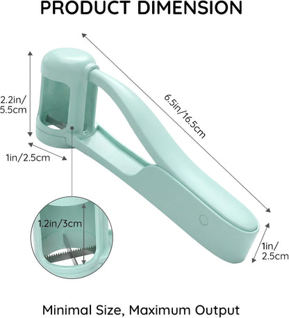 Homnoble Grape Cutter for Toddlers, Stainless Steel Fruit Slicer Tool | Dishwasher Safe Quarter Slicer For Cherry & Tomato, Perfect For Salads, Lunch Boxes & Baby-Led Weaning, Safe Kitchen Gadget