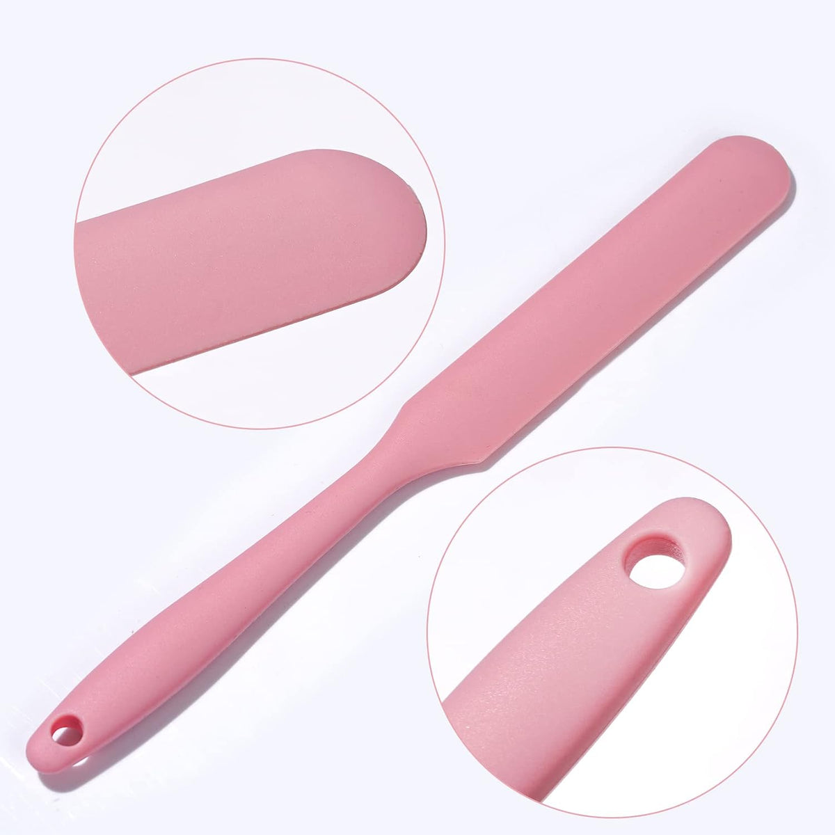 4pcs Silicone Spatula Set Heat Resistant Cake Cream Butter Spatulas Mixing Batter Scraper Non-Stick Flexible Baking Cooking Tool 4 Colors (multicolor)
