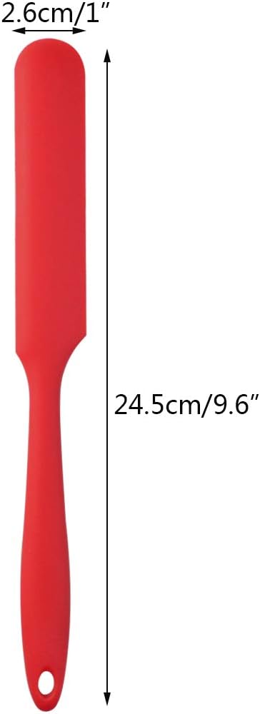 4pcs Silicone Spatula Set Heat Resistant Cake Cream Butter Spatulas Mixing Batter Scraper Non-Stick Flexible Baking Cooking Tool 4 Colors (multicolor)