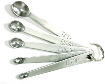 Measuring Spoons 18/10 Stainless Steel Mini Set 5 Pc Dash Pinch Smidgen