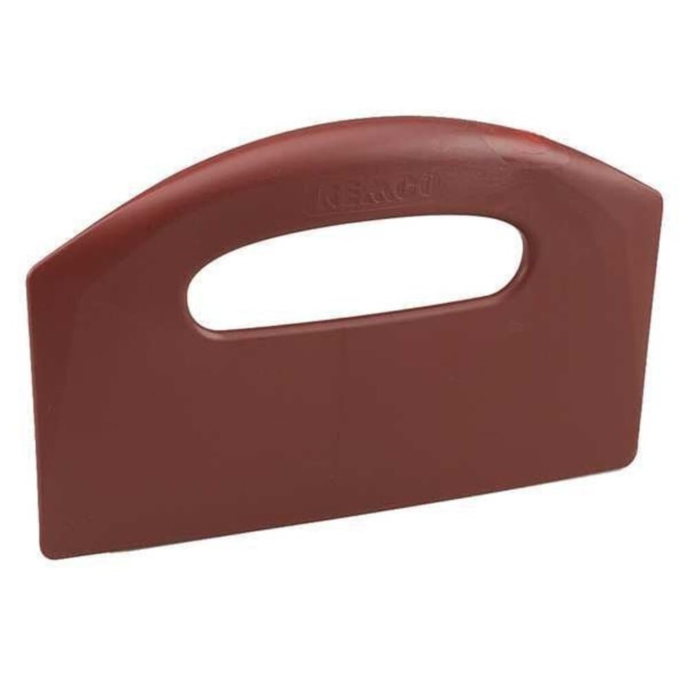 Remco 6960MD4 Red Polypropylene Metal Detectable Bench Scraper, Injection Molded Blade, 5" L x 8.5" W, 1 Piece