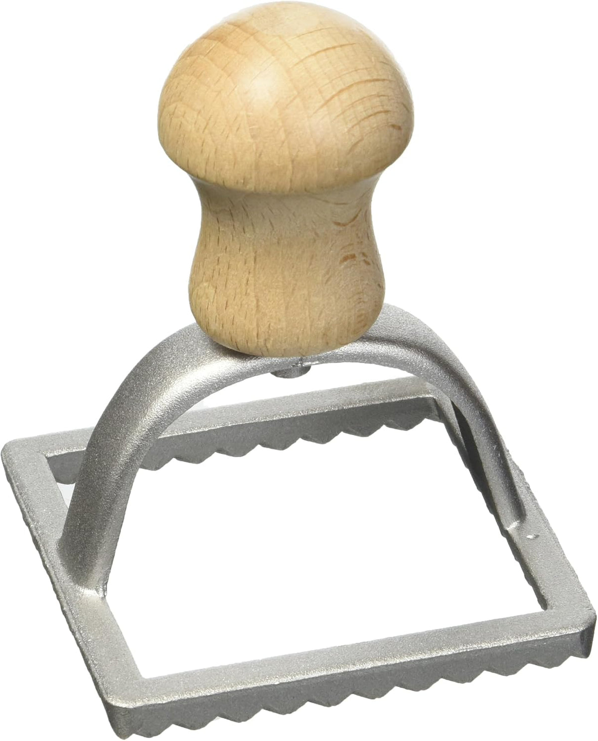 Aluminum Square Ravioli Stamp with Beechwood Handle, 2-Inch by 2-Inch