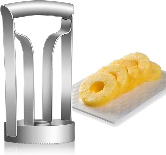 Pineapple Corer Large Stainless Steel Pineapple Corer Peeler Pineapple Cutter Fruit tool Easy Kitchen Tool - Large