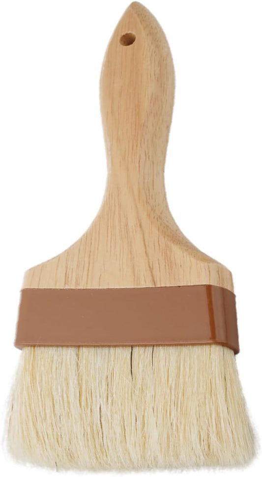 3 Inch Pastry Brushes, Butter Brush for Cooking | Marinade Brush for Oil and Sauce, Cooking Brush with Boar Bristles and Hardwood Handles for Baking, Butter, BBQ