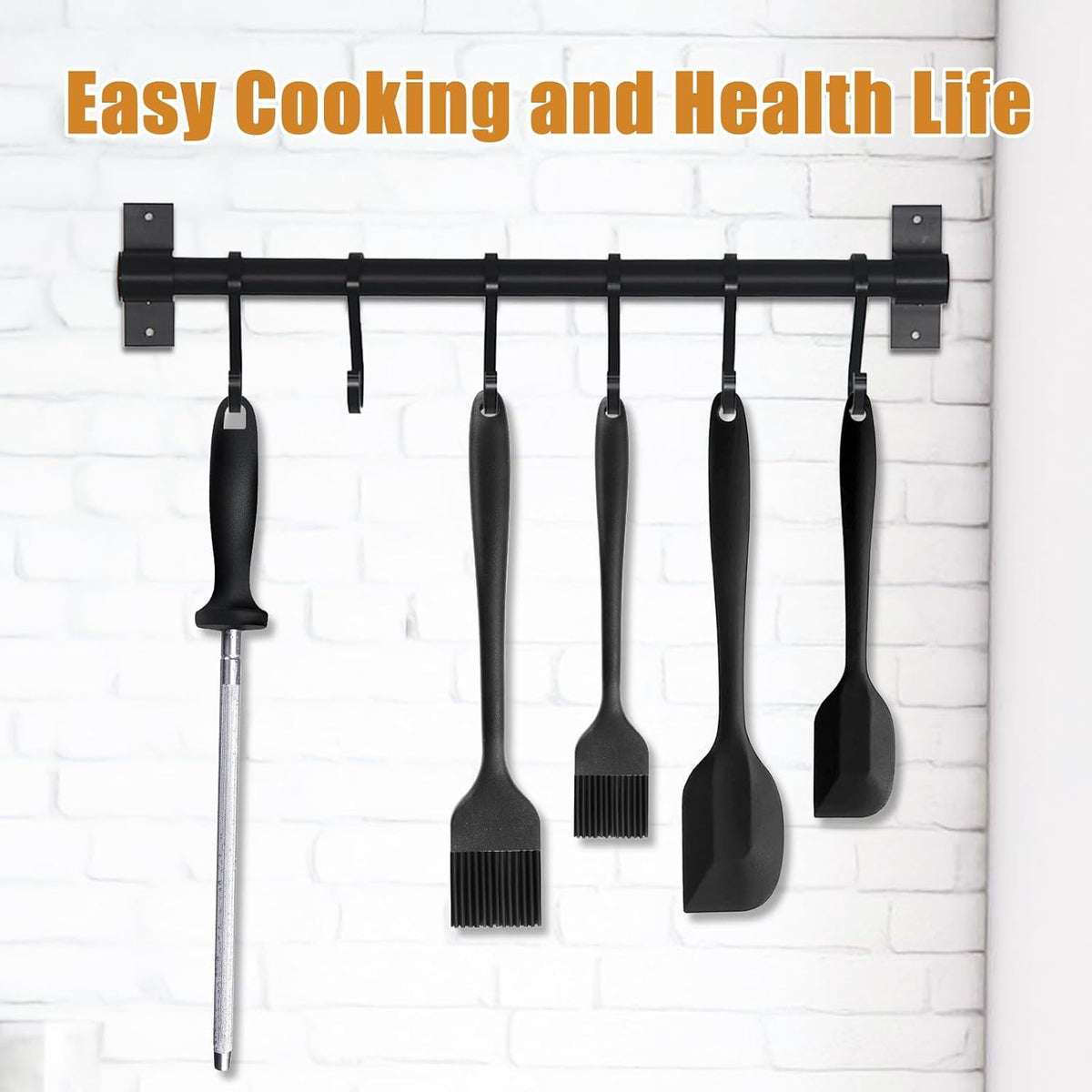 Silicone Basting Brush for Cooking 2 Pcs Pastry Brush for Grilling,Oil,BBQ,Meat,Sauce,Baking (Black)