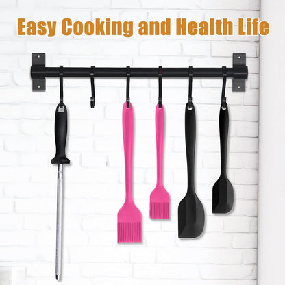 Silicone Basting Brush for Cooking 2 Pcs Pastry Brush for Grilling,Oil,BBQ,Meat,Sauce,Baking (Black)