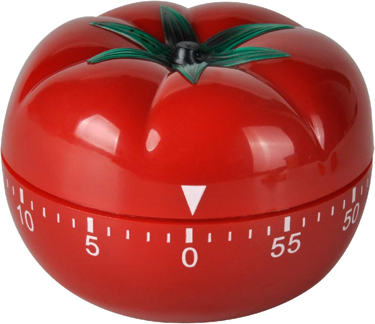 Jayron Tomato Kitchen Timer, 60-Minute Mechanical Wind-Up Countdown Timer